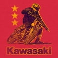 thumbnail image 2 of tee luv kawasaki t-shirt - red kawasaki motorcycle shirt (large)  red, 2 of 3
