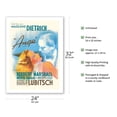 thumbnail image 2 of Ernst Lubitsch’s Angel (Ange) - Starring Marlene Dietrich - Vintage French Film Movie Poster by Jacques Bonneaud c.1937 - Fine Art Matte Paper Print (Unframed) 24x32in, 2 of 4