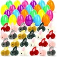 thumbnail image 2 of BSJJY 48 PCS Jumbo Easter Eggs Lncluding 48 Little Rabbits, 2.5In Plastic Easter Eggs, Bulk Fillable Empty Eggs for Easter Egg Hunt, Surprise Eggs, Basket Stuffers Fillers, Easter Party for Kids, 2 of 6