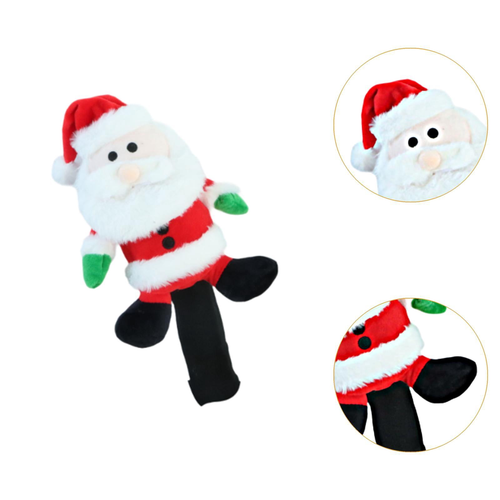 funtasica Golf Wood Driver Headcover Sleeve Lightweight Practical Anti Scratch Golf Cue Protect Case Novelty Golf Shaft Protector Guard Santa Claus