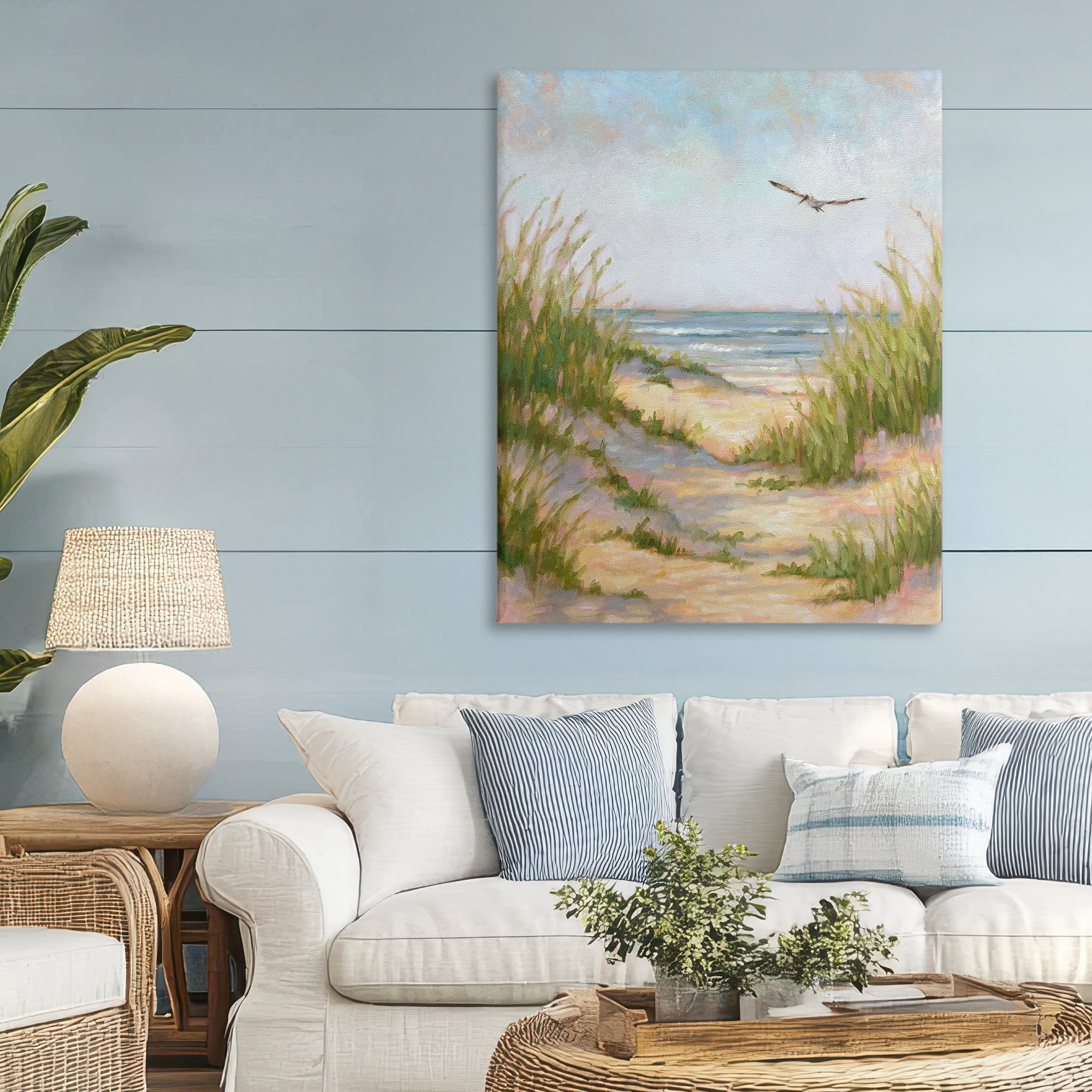Stupell Industries Peaceful Beach Sand Dunes Canvas Wall Art, design by Linda Sperruzzi