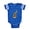 Royal Blue, variant on CafePress - Blue Tongue Skink - Cute Infant Baby Football Bodysuit