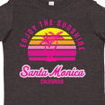 thumbnail image 4 of Inktastic Summer Enjoy the Sunshine Santa Monica California in Pink Boys or Girls Toddler T-Shirt, 4 of 5