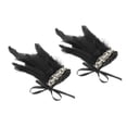 thumbnail image 4 of Muñequeras de Felpa Macarena con Plumas Sintéticas Steampunk y Calentadores de Brazos Puños de muñeca, 4 of 8