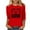 Red, variant on VBTAPA Women Baseball Shirt Cute Baseball Mom Tshirt Baseball Graphic Tee Casual Summer Graphic Tee 3/4 Length Sleeve Crewneck Tops Sales of Today Gray XL