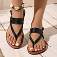 thumbnail image 2 of ShiShine Flats Flip Flops Sandals For Women Comfortable Strappy Wide Width Ankle Strap Summer Casual Dressy Walking Shoes, 2 of 9