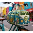 thumbnail image 2 of Quilted Hippie Van Duffle Bag with Adjustable Padded Strap - Duffle with Adjustable Padded Shoulder Strap, Durable Polyester Travel Gym Yoga Bag, Spacious Bohemian Carryall for Daily Use, 2 of 7