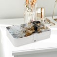 thumbnail image 6 of Marble PU Leather Necklace Holder with Removable Compartment and Portable Jewelry Stand Earring Holder Jewelry Box, 6 of 6