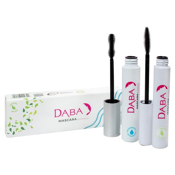 Máscara Dabalash Daba Duo, impermeable y suave, vegana, muy negra
