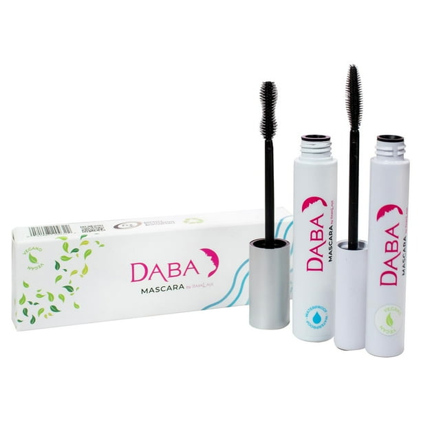 Máscara Dabalash Daba Duo, impermeable y suave, vegana, muy negra