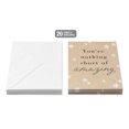 thumbnail image 2 of American Greetings Thank You Kraft Stationery with Envelopes, Blue Stripes (20-count), 2 of 3