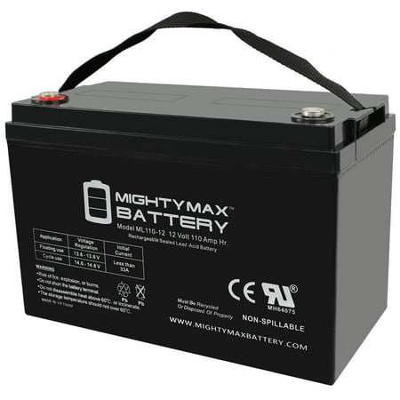 ML110-12 - 12 Volt 110 AH  Internal Thread (INT) Terminal  Rechargeable SLA AGM Battery price history on PriceWatchPro