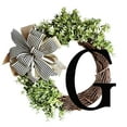 thumbnail image 2 of Blasgw 26 Letters Decorative Wreath Door Hanging Home Decor Letters With Bow Knot Pendant Rattan Ring Wall Decoration Window Decoration Pendant G, 2 of 4