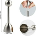 thumbnail image 5 of JLFNYA 2 Pcs Egg Slicer, Egg Cutter, Egg Slicer for Hard Boiled Eggs, Slicer Kitchen Gadget, Egg Cutter for Hard Boiled Eggs, Stainless Steel Egg Cutter, Garnish Tools, 5 of 8