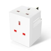 3 Way Triple Plug Adaptor - Multi Plugs Extension Sockets Adapter - UK 3 Pin