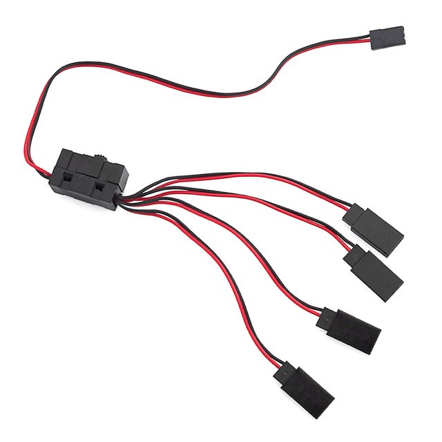 4 Kits de modelos Rc, pieza de repuesto, cable conector hecho para coche 1/10