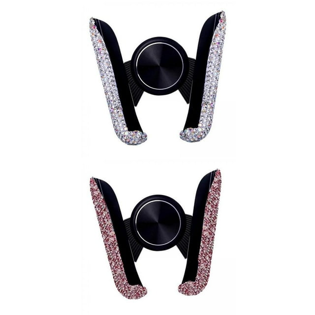 2 Soportes para Teléfono de Coche con de Imitación Ostentosos para Coche, Accesorios para Coche