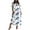 C Light Blue, variant on Women Dresses Ndbuld Women's Loose Short Sleeved Round Neck Fashion Bohemian Flared Split Floor-Length Maxi Dress Light Blue XL