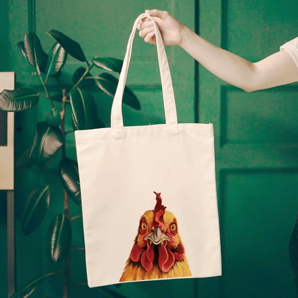 WIRESTER 14.17 x 12.2 inches Cotton Tote Bag Reusable Grocery 