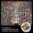 thumbnail image 6 of Ultimate Confetti, Multicolor Biodegradable Confetti - Rectangular Fluttering Tissue Paper Confetti for Cannon and Launcher use - Best for Gender Reveal, Birthday, Wedding, and Parties - 1 lb, 16 oz, 6 of 10