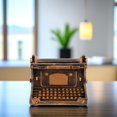 thumbnail image 1 of HEATSHAKING 1Set Antique Copper Typewriter Pot for Home Use 14x13cm, 1 of 6