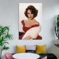thumbnail image 6 of Actresses from California Elizabeth Taylor Sexy Poster Art Poster Canvas Painting Decor Wall Print Photo Gifts Home Modern Decorative Posters 20x30inch(50x75cm), 6 of 6