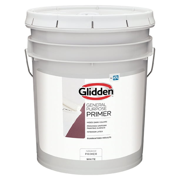Glidden General Purpose Interior Primer, Flat, White, 5 Gallon