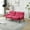 Red, variant on Thick Futon Sofa Bed Convertible Sofa Cushion Adjustable Backrest Bedroom furniture,Living Room Furniture,Sleeper Sofa with Metal Feet
