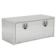 thumbnail image 2 of EDTara Lockable Aluminum Toolbox Chest, Heavy Duty Diamond Plate Storage Organizer With Keys for Trucks, Rvs, and Trailers, 2 of 6