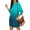 Blue, variant on Women's Casual Dress Long Sleeve Round Neck Gradient Color Print with Pocket Loose Fit Midi Dress for Spring Fall,Blue,L