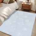 thumbnail image 4 of 3'x5' Rug for Living Room Bedroom, Blue Dandelion Washable Area Rugs Non-Slip Carpet Mats, Spring Modern Minimalist Country Flower Indoor Low Pile Area Rug Runner for Kitchen, Mudroom, 4 of 8