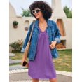 thumbnail image 2 of Ekouaer Sleeveless Nightgown for Women Racerback Sleep Shirt Soft Nightshirt Summer Nightwear, 2 of 6
