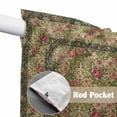 thumbnail image 4 of Sage Green Boho Swag Valances for Windows 2 Pack, Kitchen Window Curtains 36 Inch Length, Vintage Ethnic Tribe Abstract Art Floral Privacy Swag Curtains for Living Room/Bathroom 36"x36", 4 of 8
