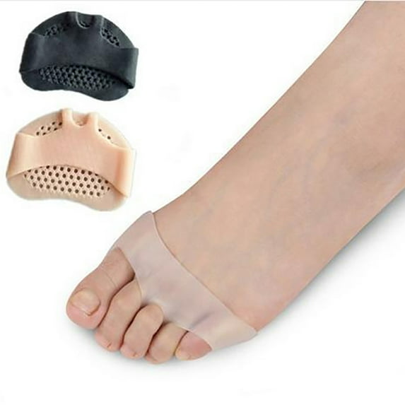 GROFRY 1Pair Women Silicone Breathable Forefoot High Heel Shoes Insole Half Yard Pads