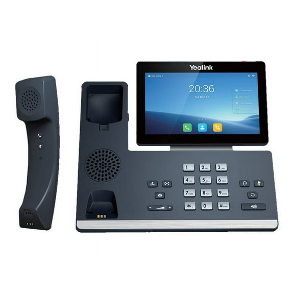 Yealink T58W Pro IP Phone, Corded/Cordless, Corded/Cordless, Bluetooth, Wi-Fi, DECT, Wall Mountable, Tabletop, Classic Gray