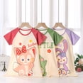 thumbnail image 4 of Camisón de niña de algodón puro, nuevo estilo de verano, ropa de aire acondicionado de manga corta para niña, ropa fina de estilo coreano para el hogar, pijamas para niños, camisón, 4 of 6