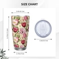 thumbnail image 4 of Salouo Tulips Flowers Print 20oz Tumbler with Lid,Stainless Steel Vacuum Insulated Tumbler Durable Insulated Coffee Mug Thermal Cup with Splash Proof Sliding Lid-Without Straw, 4 of 8