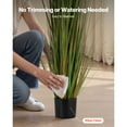 thumbnail image 5 of KFFKFF Artificial Grass Plant, 2-Pack 59-Inch Horsetail Reed Grass in Pot, High-Quality PVC Faux Greenery Shrubs for Indoor and Outdoor Decoration, Ideal for Home, Garden, Office, 5 of 9