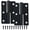 Black（Right Handed）, variant on 2 PCS Lift Off Hinge, Black Stainless Steel Detachable Hinges Right Handed Slip Joint, Small Cabinet Door Butt for Home Improvement/DIY Enthusiasts