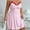 Pink, variant on Sakmal Plus Size Moomoo Sleep Dress for Women Pink Lightweight Lace Short Sleepwear Print Sleeveless Chemises for Women