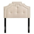 thumbnail image 1 of CorLiving Aspen Crown Silhouette Headboard with Button Tufting, Single/Twin, 1 of 6