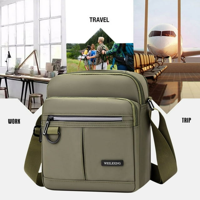 Riñonera ajustable cruzada para hombre y mujer | Riñonera de gran capacidad con bolsillo con cremallera | Riñonera ligera de viaje para correr, hacer senderismo y comprar