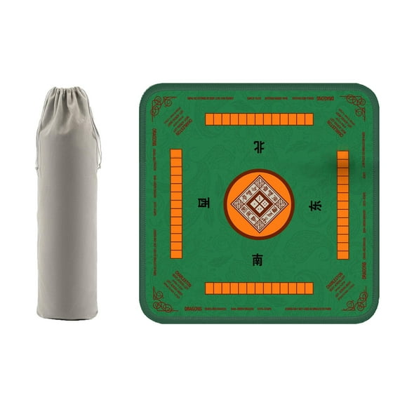 Noise Reducing Mahjong Table Mat With – Poker & Mahjong Game And And Ladders Game 2 in 1 Cool And Stuff Board Games for Boys Age 7 Kids Learning Games Age 11 Scenario Cards for Kids Go Board Game Set