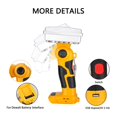 thumbnail image 4 of 8 Inch 3300LM LED Work Light For 20V 18V Li-ion Battery Handheld Spotlight Outdoor Flashlight Camping Emergency Lighting, 4 of 6