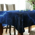 thumbnail image 3 of GZHJMY Thunder Lightning Square Tablecloth, Waterproof Stain Wrinkle Resistant Washable Polyester Table Cover for Picnic Dinner Holiday Kitchen Party Decor, 54 x 54 in Home Decor, 3 of 7