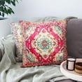 thumbnail image 2 of Throw Pillow Cover 18"x18" Boho, Vintage Persian Pillow Cover Ethnic Decorative Pillow Cases Home Outdoor Square Pink Blue Pillowcase for Bed Sofa Couch, 2 of 6
