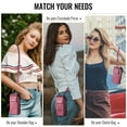 thumbnail image 7 of Crossbody Phone Bag Purse Wallet Case for iPhone/Galaxy/Pixel Series Cell Phones (Less Than or Equal to 7.6"), with Shoulder/Wrist Strap Lanyard, RFID Blocking Credit Card Holder, PU Leather Bag, Red, 7 of 7