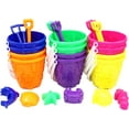 thumbnail image 5 of 4E's Novelty 12 Sets Beach Toys, Sand Buckets, Shovels & Molds, Kids Summer Party Favors, 5 of 9