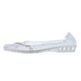 thumbnail image 4 of HOWPAY Summer Sandals Women Closed Toe Hollow out Non- on Clear Jelly Shoes Casual Comfortable Beach Vacation Ballet Flats White 38, 4 of 9