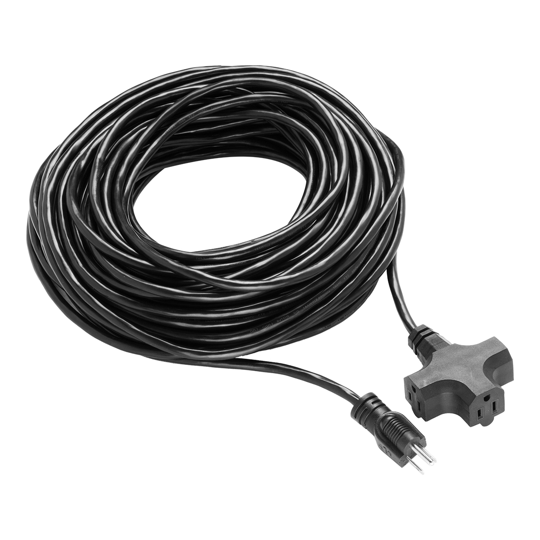 US Plug to 3 Outlets Power Extension Cord Cable 15A 14AWG SJTW 100Ft